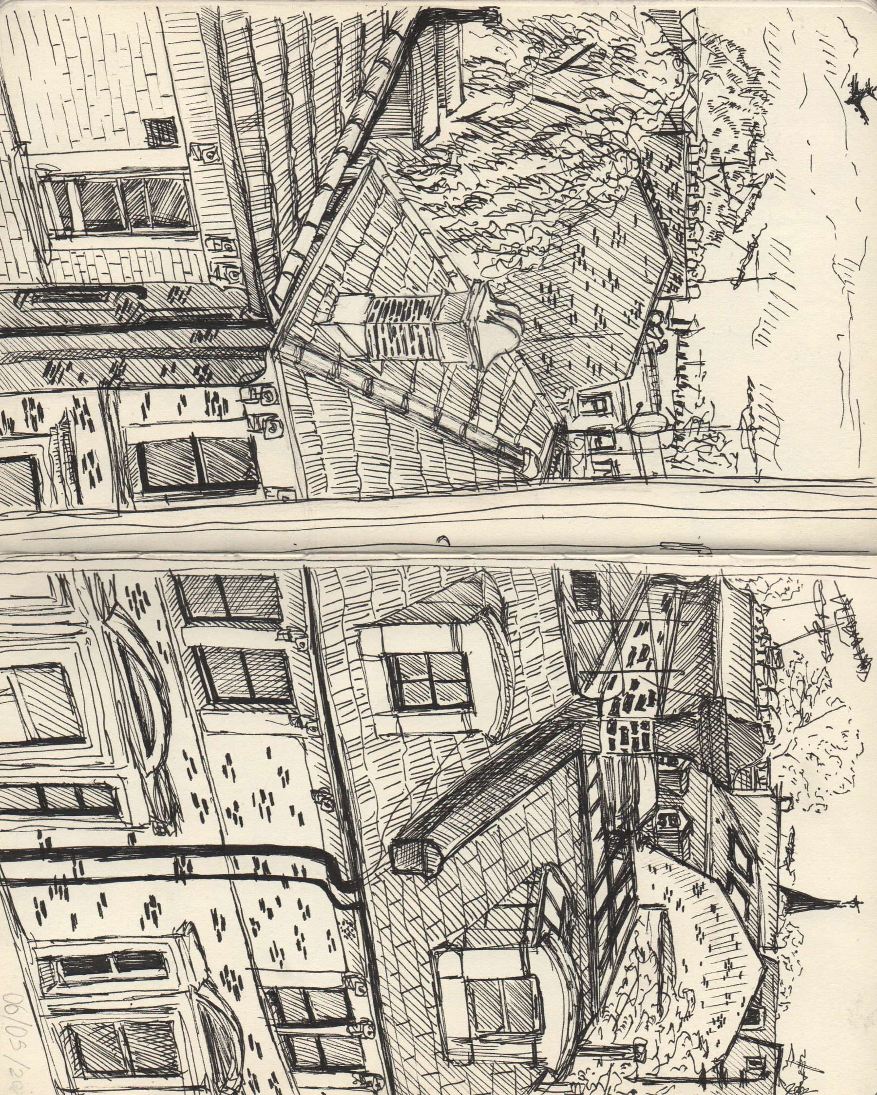 Double-page sketchbook spread 1